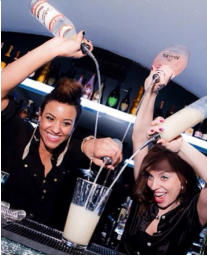 hire a female cocktail bartender London