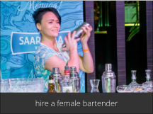 hire a female bartender