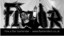 hire a flair bartender -  www.flairtenders.co.uk